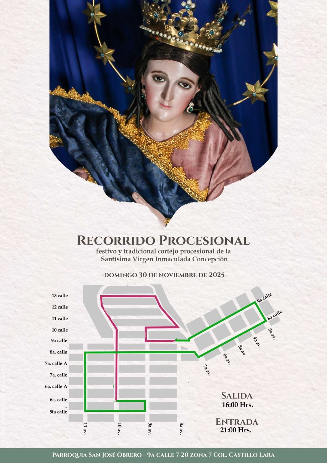 592904819_811919758346958_378202214136235738_n Recorrido Inmaculada SJO