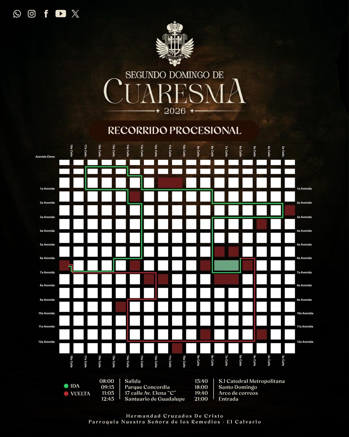 Jesus-de-la-Justicia-2026 Recorrido Jesús de la Justicia