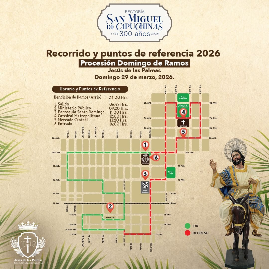 Jesus-de-las-Palmas-2026 Recorrido Jesús de las Palmas 2026