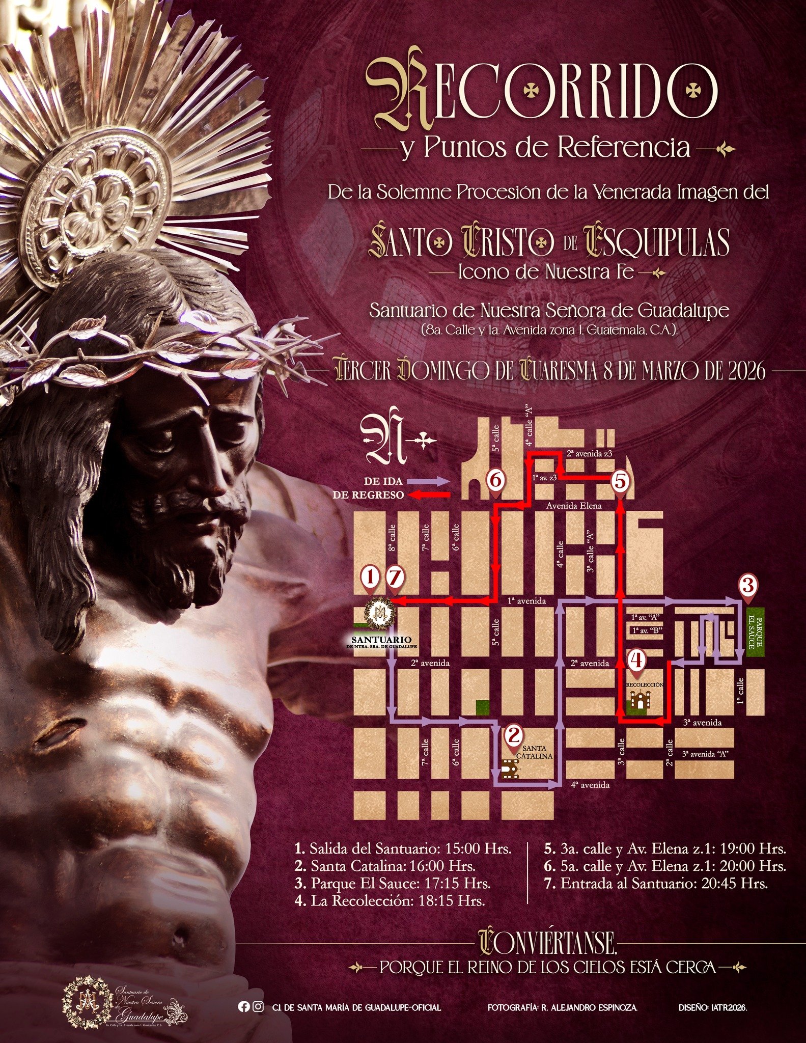 Recorrido-Cristo-de-Esquipulas-2026 Recorrido Cristo de Esquipulas