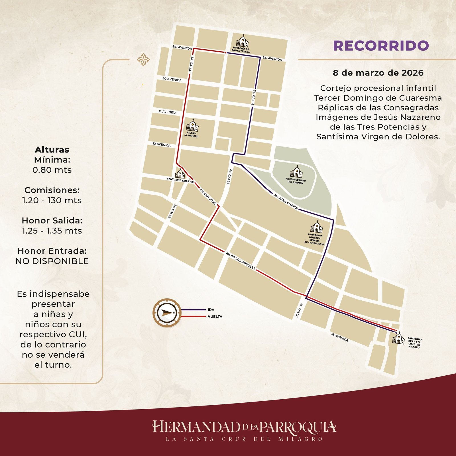 Recorrido-Procesion-Infantil-Parroquia-zona-6 Recorrido Procesión Infantil
