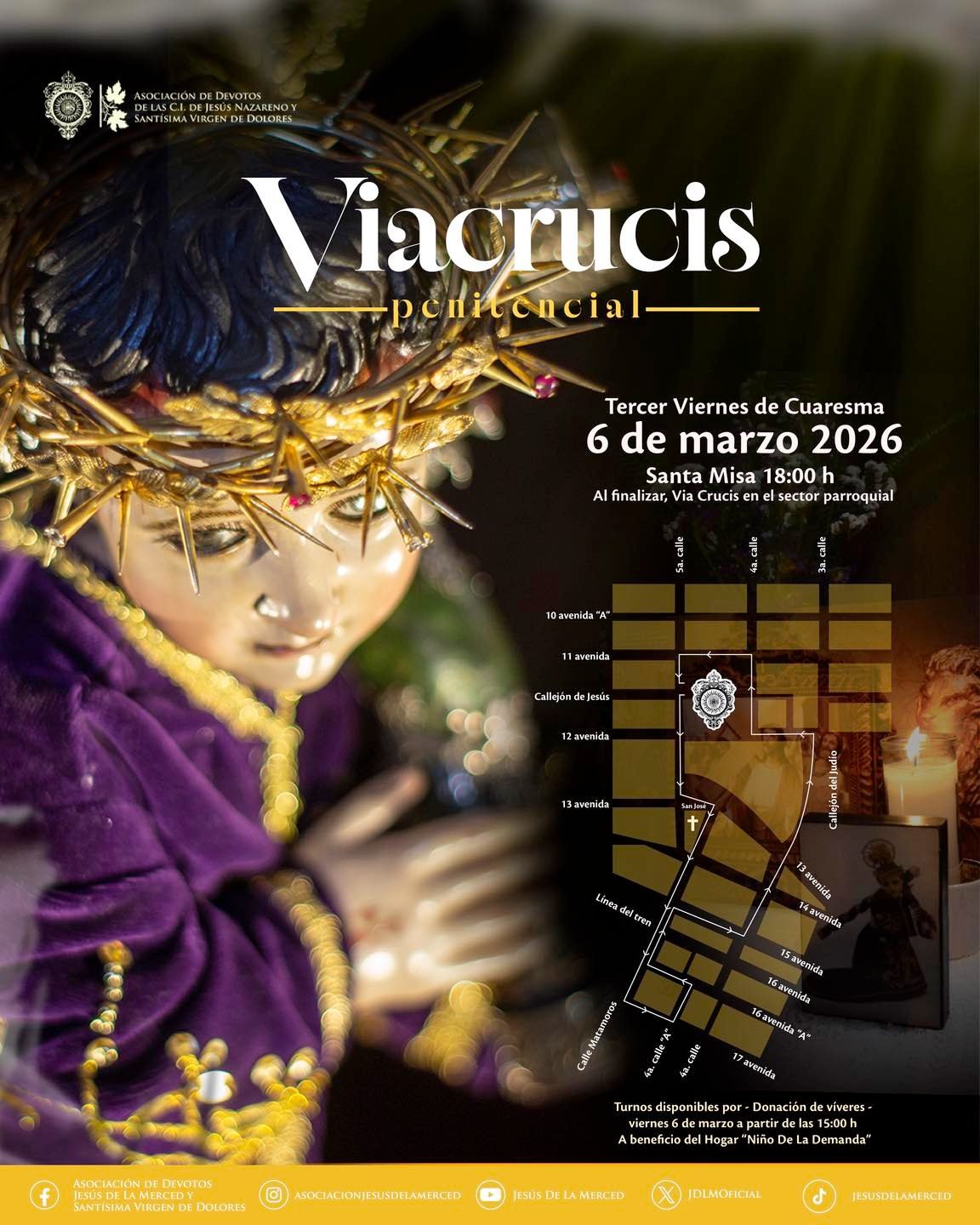 Via-Crucis-Penitencial-Nino-de-la-Demanda Vía Crucis con el Niño de la Demanda