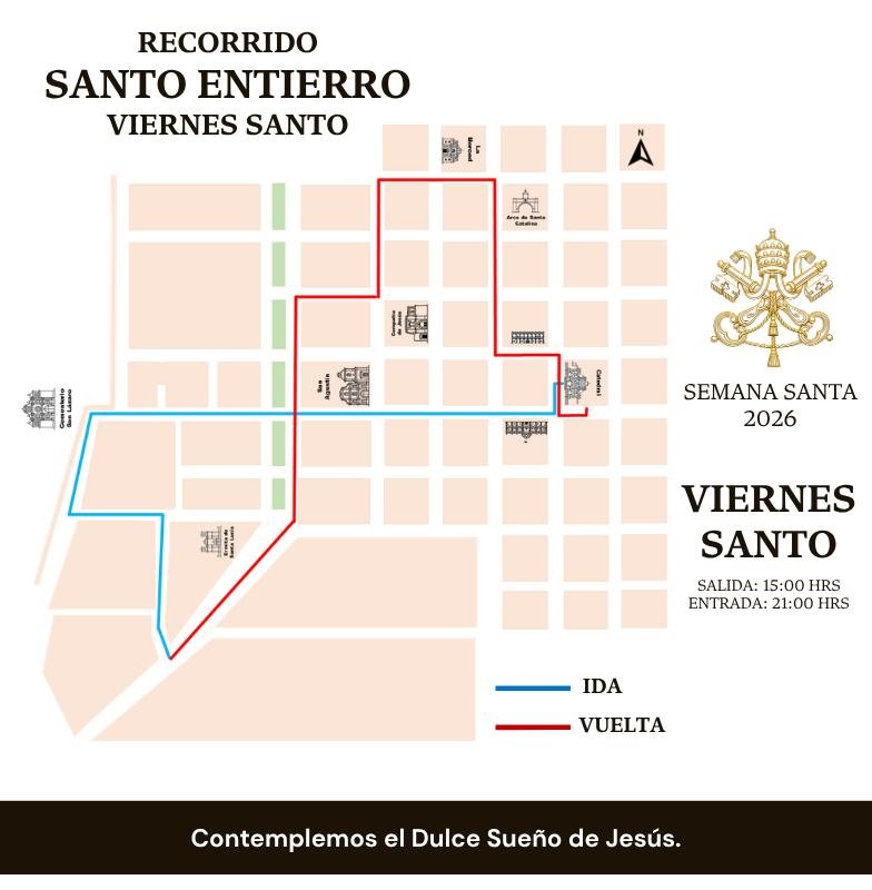 REcorrido-Santo-entierro-San-Jose-Catedral-2026 Recorrido Santo Entierro San José Catedral