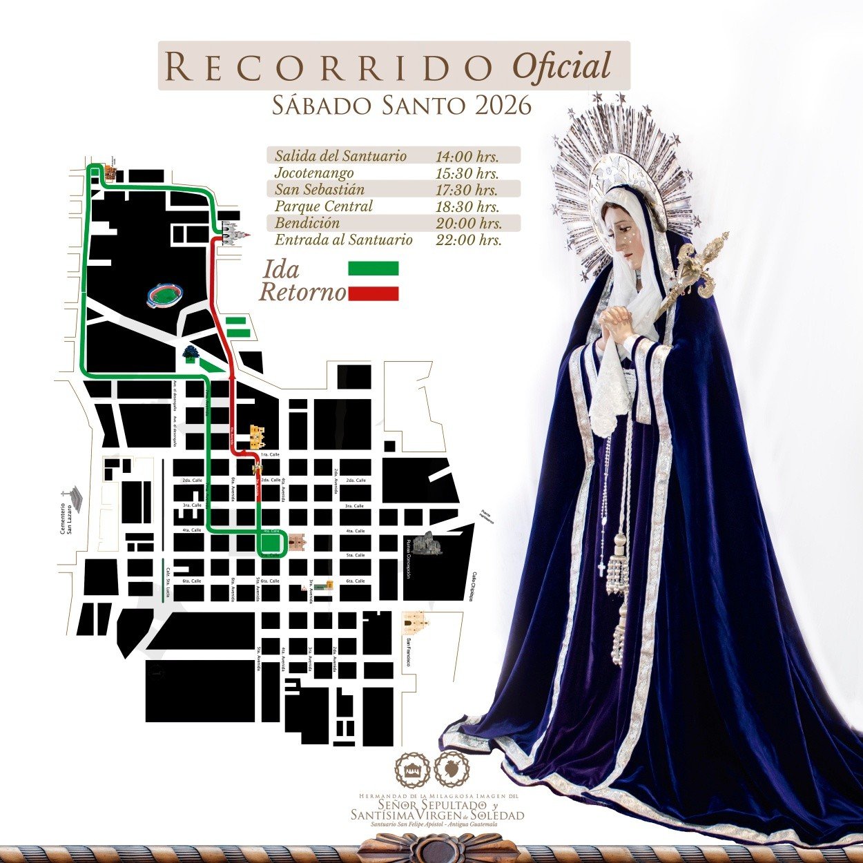 Recorrido-Pesame-San-Felipe-2026 Recorrido de Pésame de la Soledad de San Felipe 2026