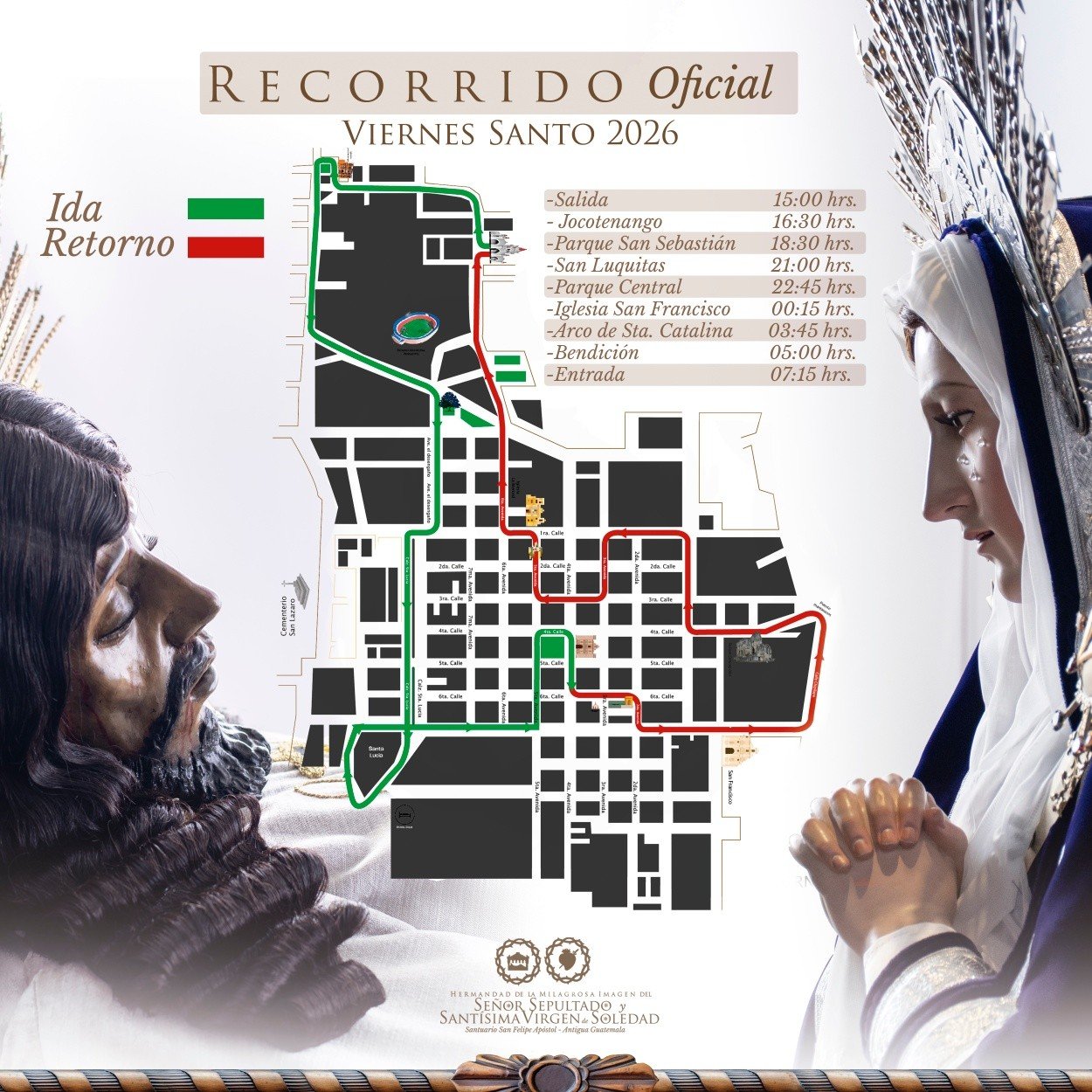 Recorrido-Santo-Entierro-San-Felipe-de-Jesus-2026 Recorrido Santo Entierro San Felipe