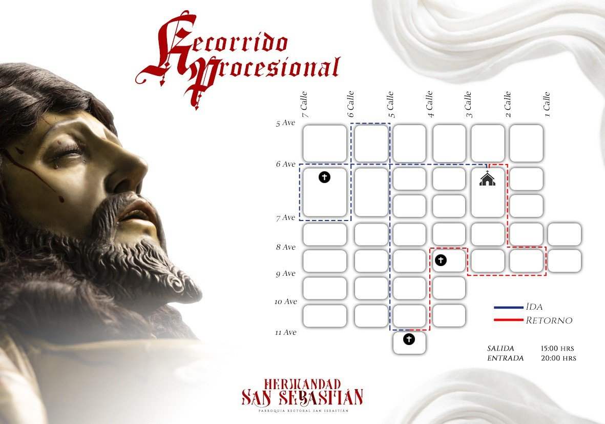Recorrido-Santo-Entierro-San-Sebastian-2026 Recorrido Santo Entierro San Sebastián