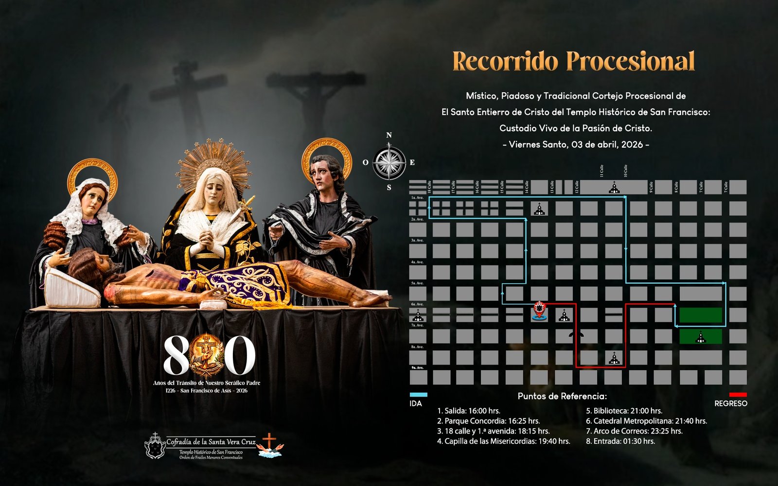 Recorrido-Sepultado-San-Francisco-2026 Recorrido Santo Entierro San Francisco