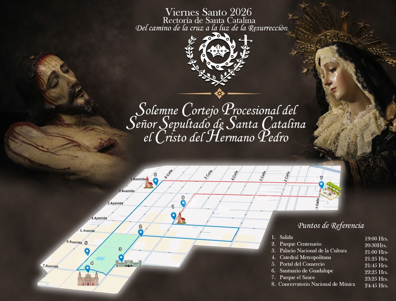 Recorrido-Sepultado-Santa-Catalina-2026 Recorrido Santo Entierro Santa Catalina