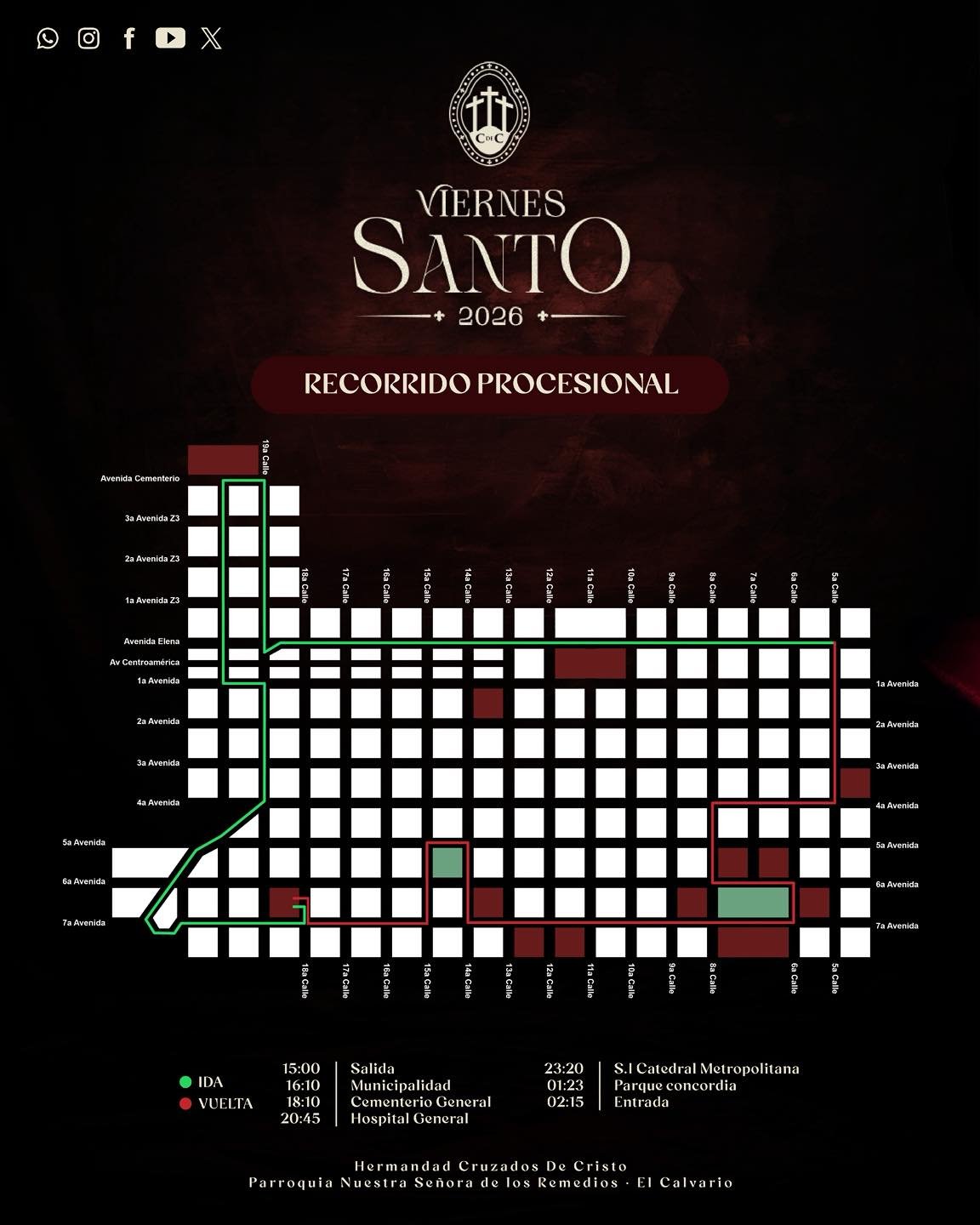Santo-Entierro-El-Calvario-2026 Recorrido Santo Entierro El Calvario